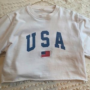 Brandy Melville USA Cropped Sweatshirt